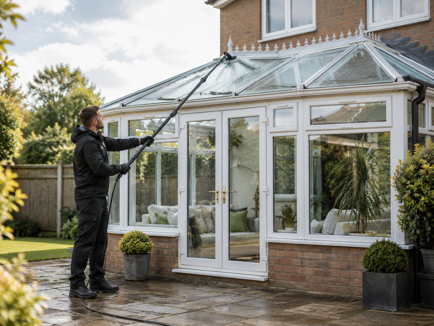 Roofline uPVC and conservatory cleaning service