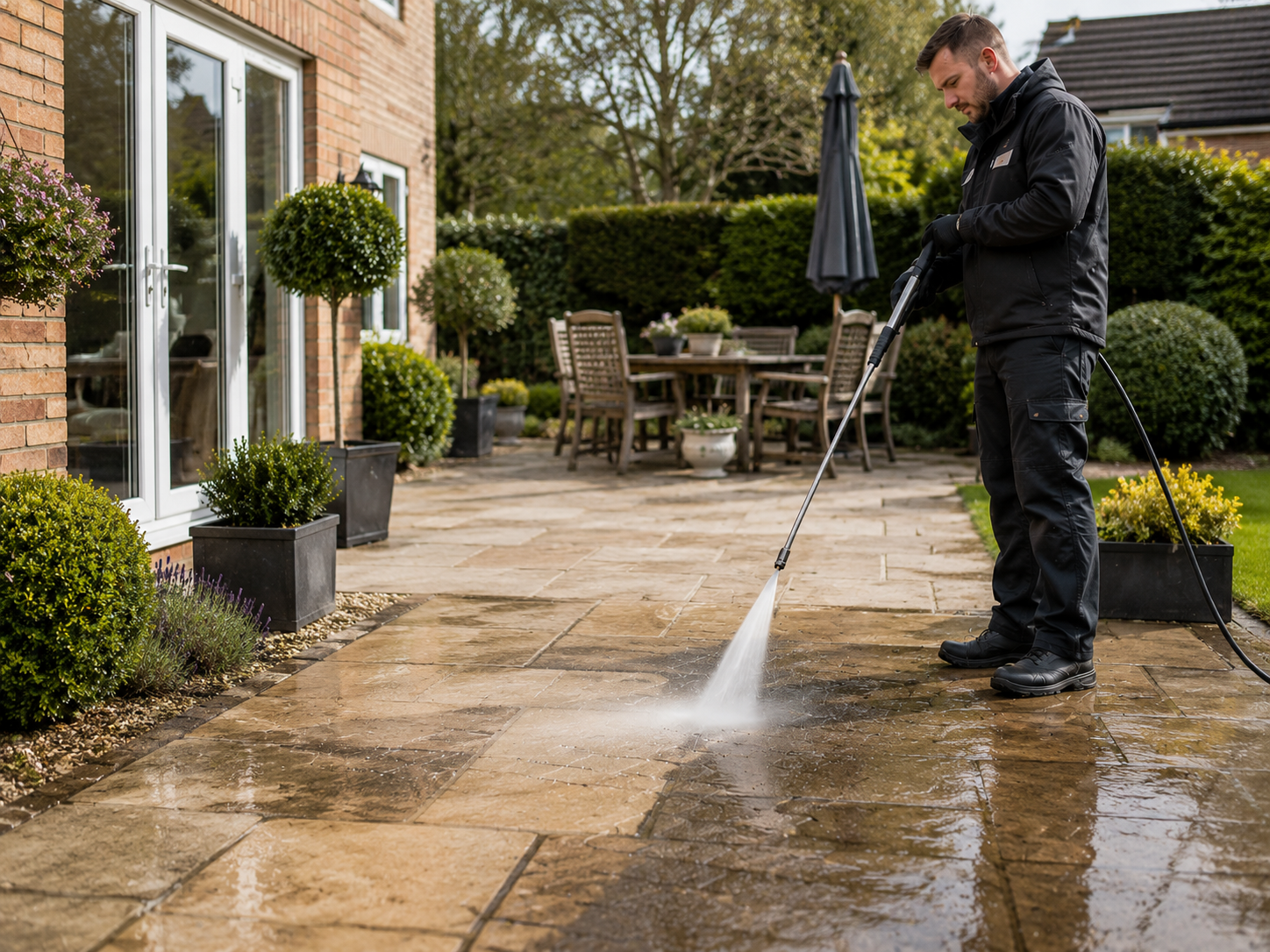 Patio cleaning